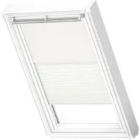 Velux Original Dachfenster Duo Verdunkelungsrollo für SK06, Weiß, mit weißer Führungsschiene