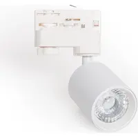 LEDKIA 3-Phasenstromschiene LED-Strahler 10W Dimmbar Mallet Weiß 3000K Warmweiß