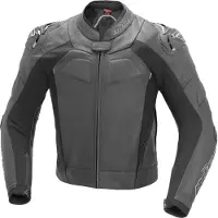 Büse Assen Motorrad Lederjacke, schwarz, 102
