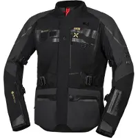 IXS Venture-GTX 1.0 Wasserdichte Schwarz Grau Motorrad Textiljacke Größe Short L