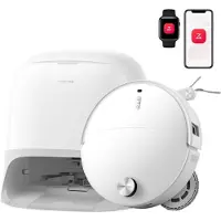 Roborock Qrevo Curv 2 Pro [Saug- & Wischroboter, 25.000Pa, inkl. Reinigunsstation] weiß | Zustand: Neu & original versiegelt