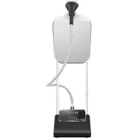 Niceey Dampfreiniger mit Bügelbrett, Stand-Kleidungsbügeleisen, Steamer, 800W Leistung, 0,5L Wasserbehälter, 6 Stufen, Vielseitiges Dampfen für alle Kleidungsstücke, Schwarz