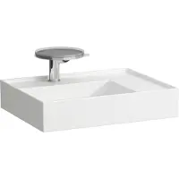 Laufen Waschtisch KARTELL 600x460mm Abl. re o ÜL 2 HL-Ausf. we LCC