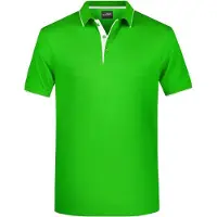 James & nicholson Klassisches Polo mit Kontraststreifen frog/white, Gr. 3XL
