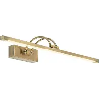 LUCANDE Felena LED-Bilderleuchte, messing antik, bronze / altmessing, für Wohn- / Esszimmer, Aluminium, Wandleuchte, Wandlampe Innen