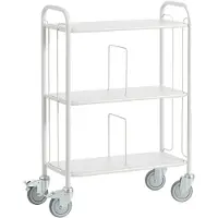 ROLLCART Bürowagen mit Trenngitter, 710 x 290 mm