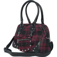 Syal Sp. zo.o. Banned Alternative Handtasche Damen Warren Plaid schwarz/rot Standard