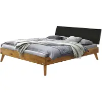 Hasena Trento Bett Caprile 25 Wildeiche Kopfteil smoke 140x200