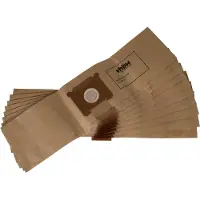 VHBW 10x Staubbeutel kompatibel mit Hako Compacto, CLX9, Supervac 140 Staubsauger - 28cm x 19,5cm Sandfarben