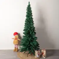 Gravidus Schmaler künstlicher Weihnachtsbaum 180 cm mit Metallständer grün