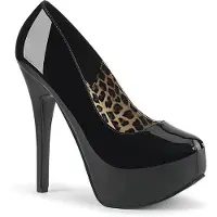 Bordello TEEZE-06 Damen Pumps von , Schwarz Lack , EU 36, US 6
