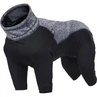 Rukka Fleece-Overall Subrima schwarz, Größe: 35 / Rückenlänge: 35 cm