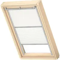 Velux Original Dachfenster Duo Verdunkelungsrollo für MK08, Weiß, mit grauer Führungsschiene
