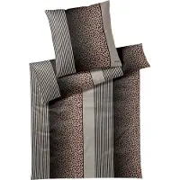 JOOP! Mako-Satin-Bettwäsche-Garnitur Leo Farbe taupe Größe 140x220+70x90