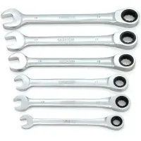 Kreator Ratschenmaulschlüssel 6 tlg. Set - 10-19 mm Schraubenschlüssel