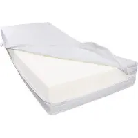 Dibapur R45H6 Kaltschaummatratze (120x200) SEHR FEST bis ca. 200 Kg Doppeltuchbezug Gesamthöhe ca. 25 cm