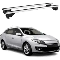 Omac Dachträger für Renault Megane Grandtour mk3 2009-2012 Pre-FL 75kg Alu Silber 2x