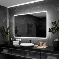 Alasta Badspiegel mit LED Beleuchtung - Osaka - 160 cm, 50 cm