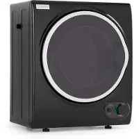 Klarstein Jet Set 2500 - Wäschetrockner, Ablufttrockner, Frontlader, 850 W, freistehend / Unterbau, , 2,5 kg, PTC-Heizelement, Wärmewahl bis 60 °C, Timer 20 bis 200 Minuten, Kompakt, schwarz