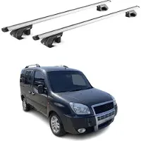 Aurilis Dachträger für Fiat Doblo Malibu / Doblo II 2000-2022 5 tür 90kg Alu ABE Silber