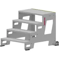 Hymer Industrietritt Grundmodul mit Alu-Profilstufen 0,8m Stufenbreite 4 Stufen
