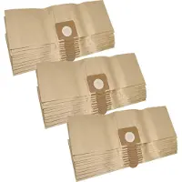 VHBW 30x Staubbeutel kompatibel mit Wirbel 814 Staubsauger - 20 l Füllvolumen 34cm x 23,7cm Sandfarben