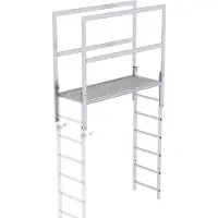 MUNK Günzburger Steigtechnik MUNK Attika-Überstieg in Sonderlängen Aluminium 1600mm