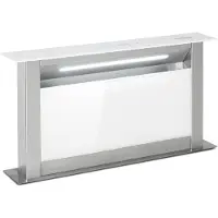 Klarstein Royal Flush Eco Dunstabzugshaube 60 cm - Versenkbare Abzugshaube, 576 m³/h, Touch-To-Slide, LED-Beleuchtung, , Edelstahl & Glas, Umluft & Abluft