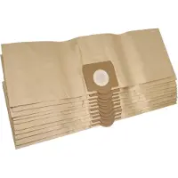 VHBW 10x Staubbeutel kompatibel mit FIF NTS 30, 20, 3000 (R), 3000 Staubsauger - 20 l Füllvolumen 34cm x 23,7cm braun