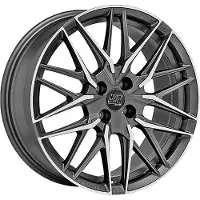 MSW Alufelge 50-4 7.5X18 4X100 Et 35 Matt Gun Metal Full Polished (Mgmfp)