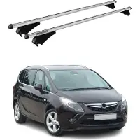 Menabo Grundträger Dachträger für Opel Zafira C Tourer 2011-2019 Alu Silber
