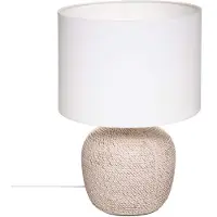 Atmosphera Tischlampe mit Keramikfuß DAVIA, H. 40 cm