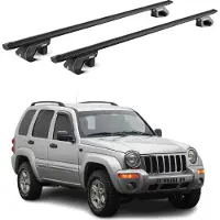 Aurilis Dachträger für Jeep Cherokee KJ KK 2002-2013 5 tür 90kg Alu Schwarz 2x ABE