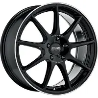 OZ RACING ALUFELGE VELOCE GT 7.5x17 5x112 ET 35 GLOSS BLACK+DIAMOND LIP+SILVER LETTERING