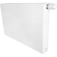 Belrad Planheizkörper Mittelanschluss Kompakt & Ventilheizkörper & Halter & Ventil NEU Typ 33 (Höhe x Breite) 600x1000