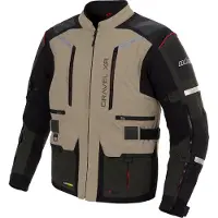 Büse Gravel XR Damen Sand Grün Schwarz Wasserdichte Textiljacke Größe 48