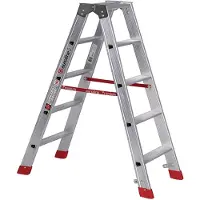Euroline Premium 30577 Stufenstehleiter 2x5 Stufen