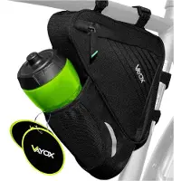 Vayox Rahmentasche mit Flaschenhalter, 1,5L, VA0348, Schwarz