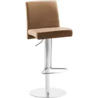 Mayer Barstuhl Sitzmöbel 1243 42 x 49 x 83 cm Edelstahl braun