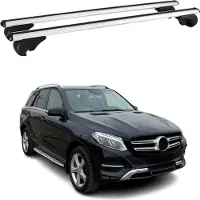 Omtec Dachträger für Mercedes GLE W166 2015-2018 Gepäckträger Grundträger Alu Silber