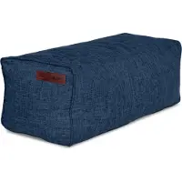 Green Bean Indoor Sitzhocker Pouf 70x33x28cm EPS-Perlen Füllung -Home Linen Kuschelig Weich Waschbar - Drinnen Bodenkissen Liegekissen Sitzkissen Sitzhocker Sessel Kinder Erwachsene Stoff Dunkelblau