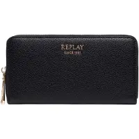 Replay Geldbörse Zip Around Wallet Black schwarz