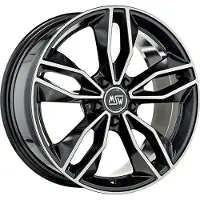 MSW Alufelge 71 7.5X17 5X100 Et 35 Gloss Dark Grey Full Polished