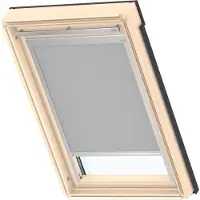 Velux Verdunklungsrollo "DBL M04 4204" verdunkelnd Verdunkelung ohne Bohren in Führungsschienen alufarbene Führungsschienen & Griffleiste