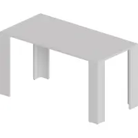 Pokar Esszimmertisch, Esstisch, Küchentisch, Schreibtisch, Größe:160x80, Color:Weiß