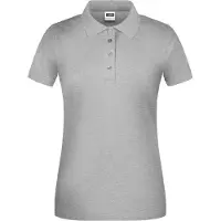 James & nicholson Pflegeleichtes und strapazierfähiges Polo grey-heather, Gr. 4XL