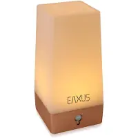 Eaxus Nachtlampe / Nachttischleuchte für Schlafzimmer, Kinderzimmer und Flur. Mit PIR-Bewegungssensor, batteriebetrieben, warmweiß