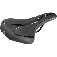 Velo Fit Athlete FC, Fahrradsattel, Straßenrennen, Unisex, Schwarz, Einfarbig, 16,3 cm