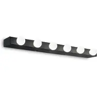 Ideal Lux Modern Prive' Metall Schwarz 6 Licht E14 Wandleuchte