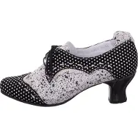 Simen Damen Schnürpumps in Schwarz, Größe 38